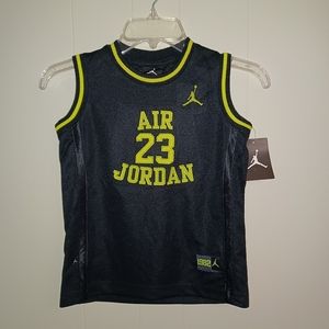 Nike Air Jordan Jumpman Black Green Kids Jersey Shirt